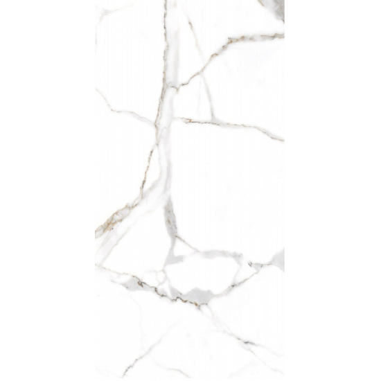 Πλακάκι Calacata Century Karag 60x120 A' Full Lapato Γυαλιστερό Μαρμαριζέ Λευκό